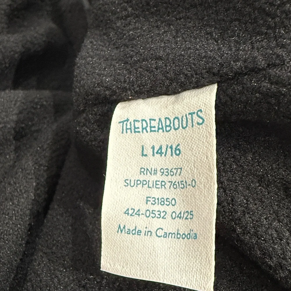 Thereabouts Big Kid Boys Water Resistant Heavyweight Puffer Jacket in black sz L - Picture 3 of 6